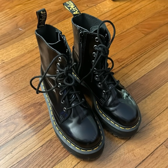 Dr. Martens Shoes - Dr. Martens Black Polished Smooth